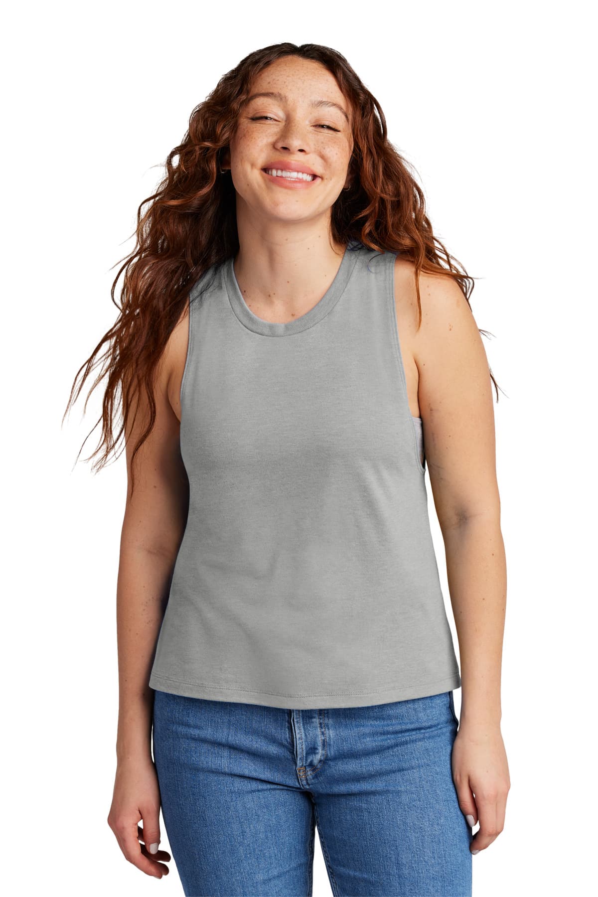 AllMade Allmade Women's Tri-Blend Muscle Tank AL2020 in Aluminum Grey