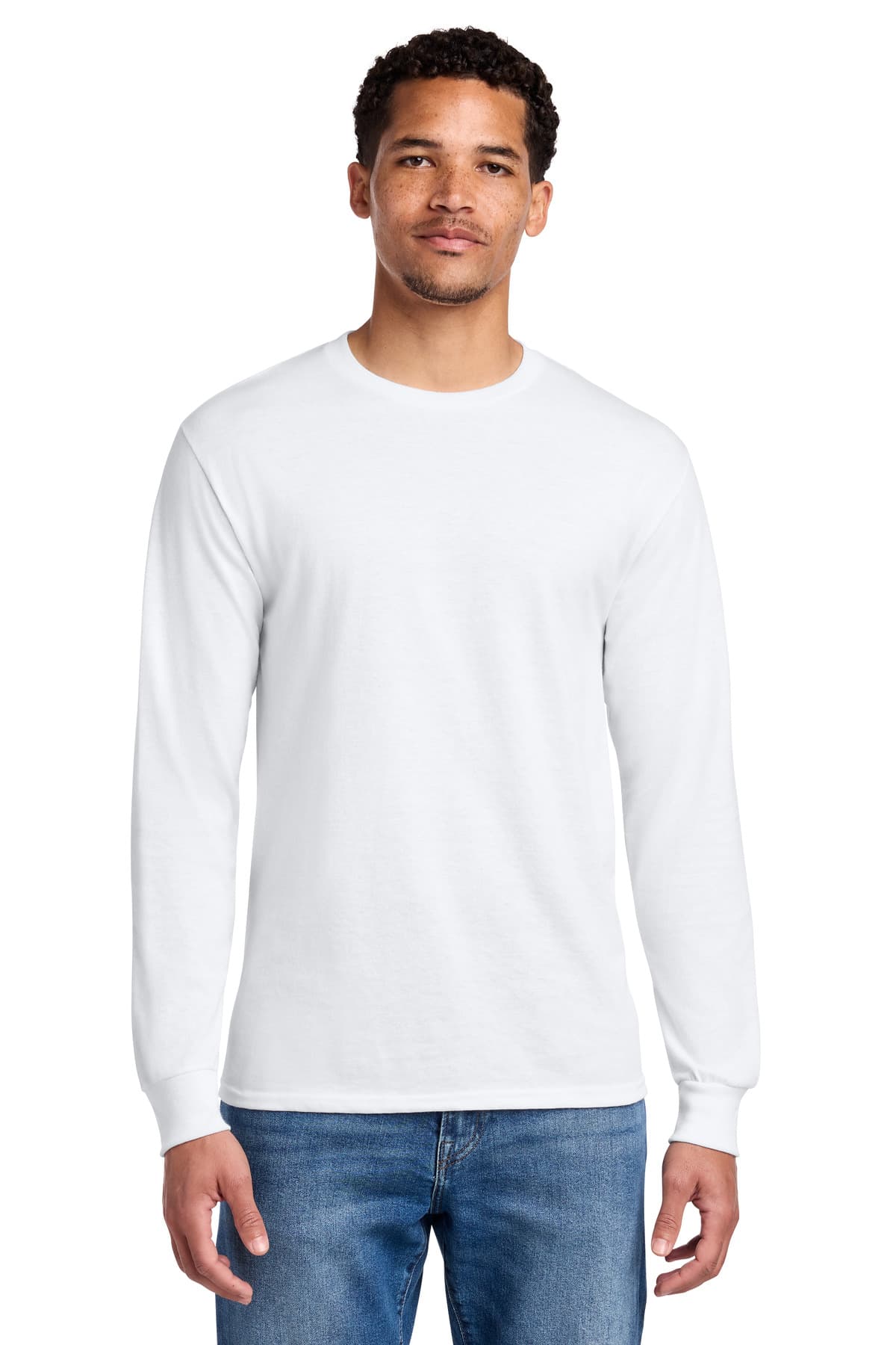 Jerzees Jerzees - Dri-Power 50/50 Cotton/Poly Long Sleeve T-Shirt.  29LS in White