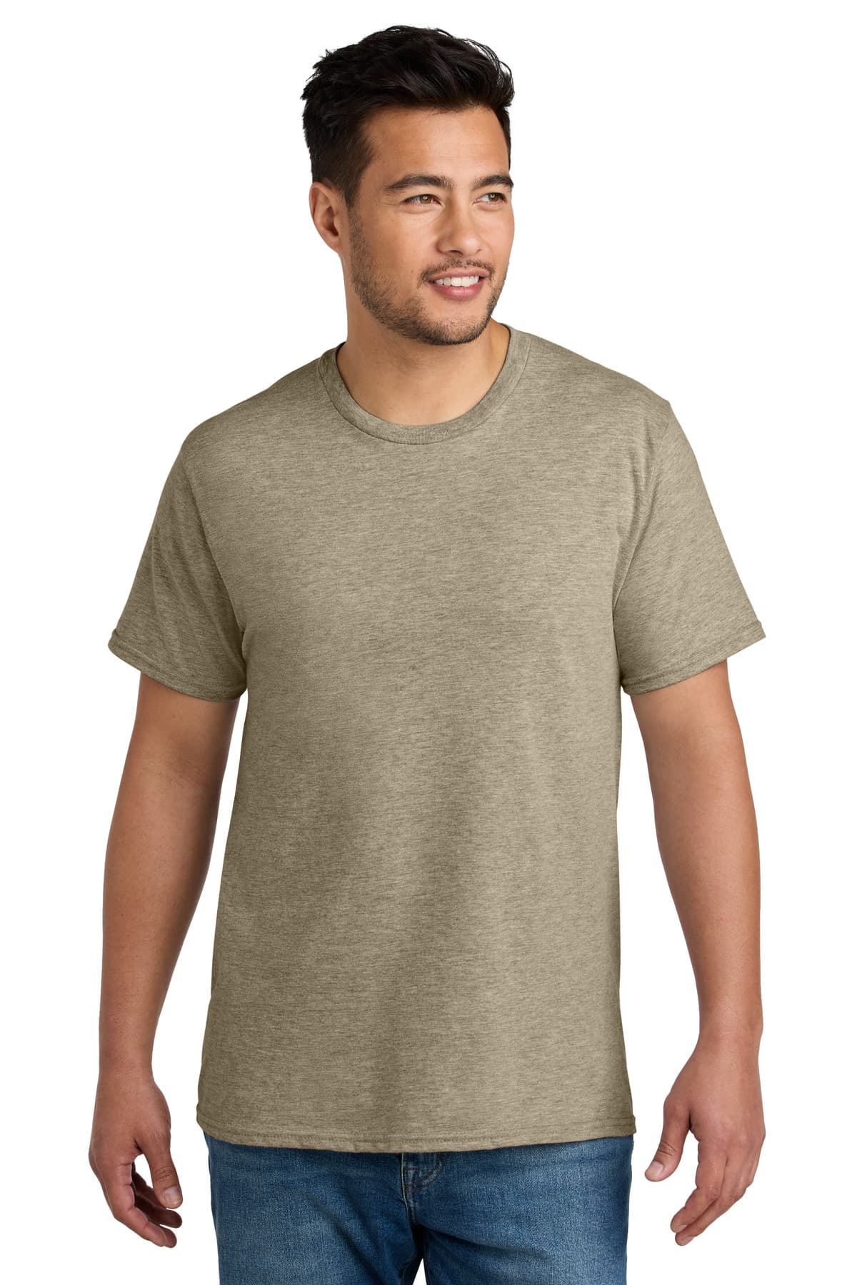 Port & Company Port & Co CVC Tee PC340 in Desert Tan Heather