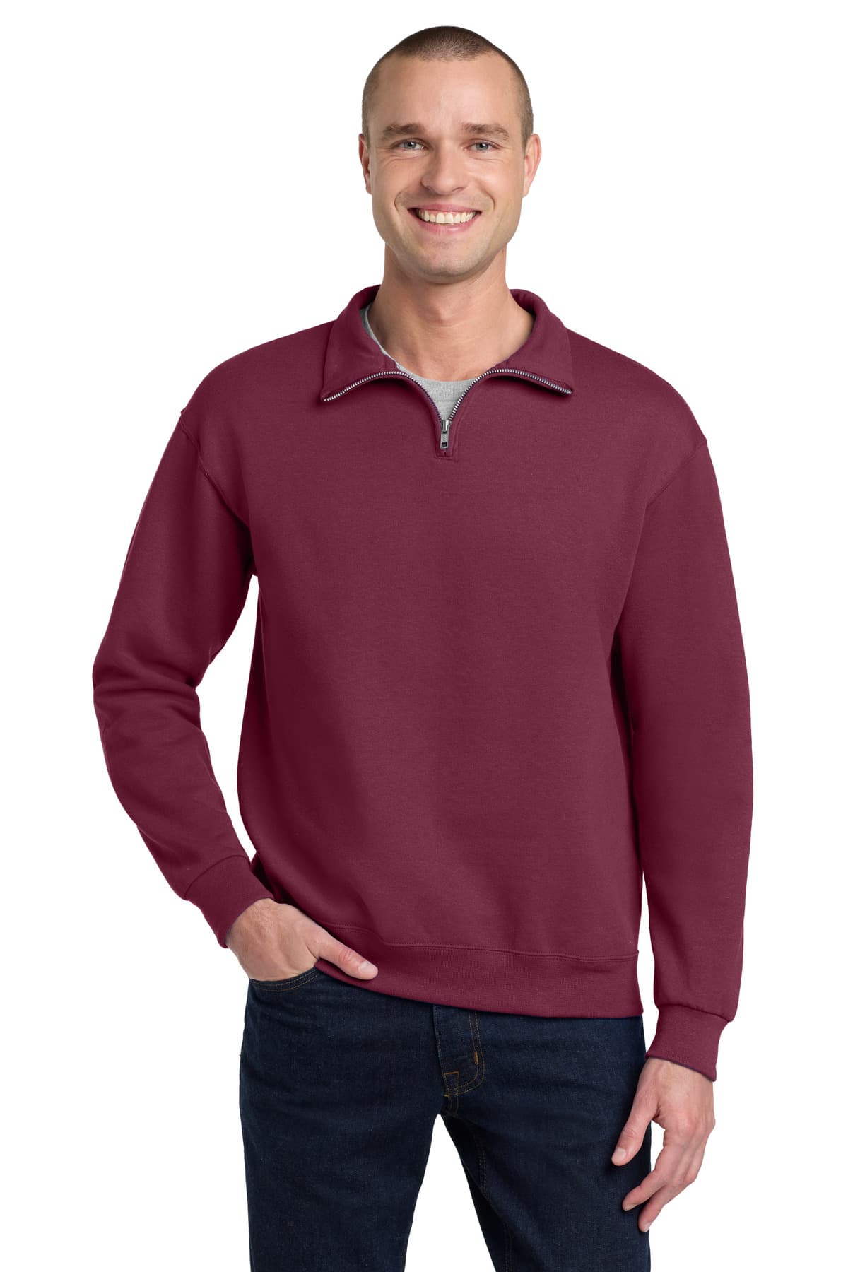 Jerzees Jerzees - NuBlend 1/4-Zip Cadet Collar Sweatshirt. 995M