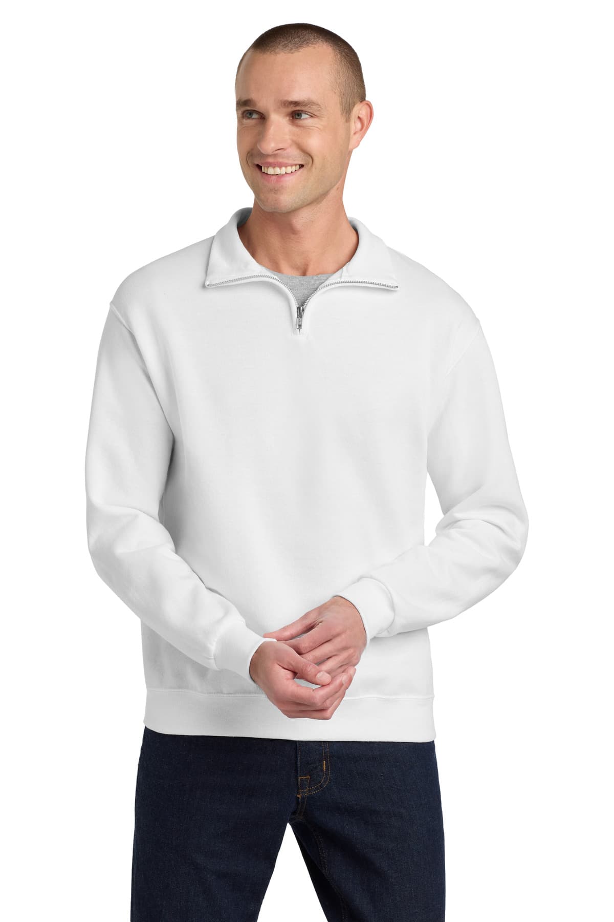 Jerzees Jerzees - NuBlend 1/4-Zip Cadet Collar Sweatshirt. 995M