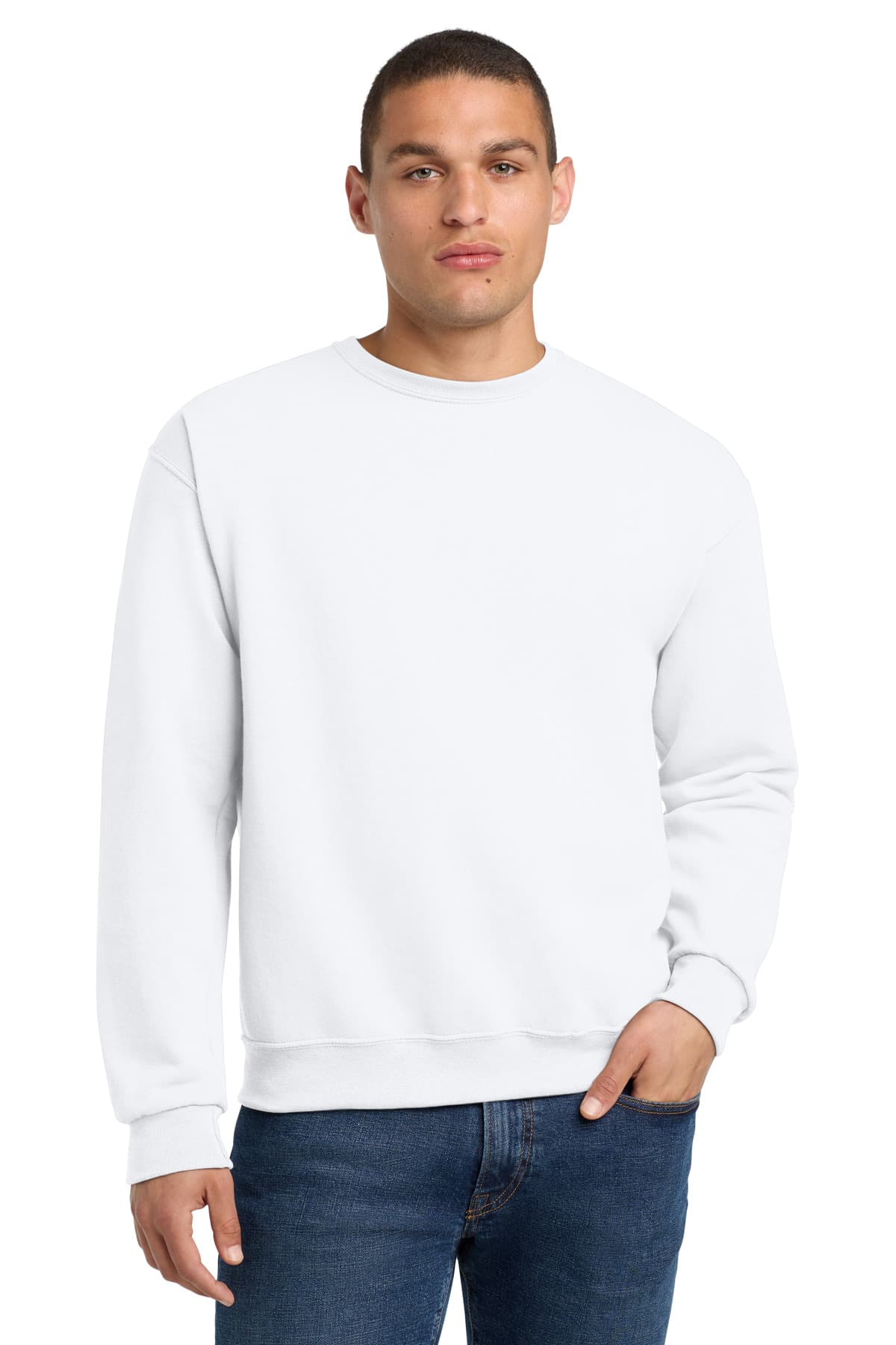 Jerzees Jerzees - NuBlend Crewneck Sweatshirt.  562M in White