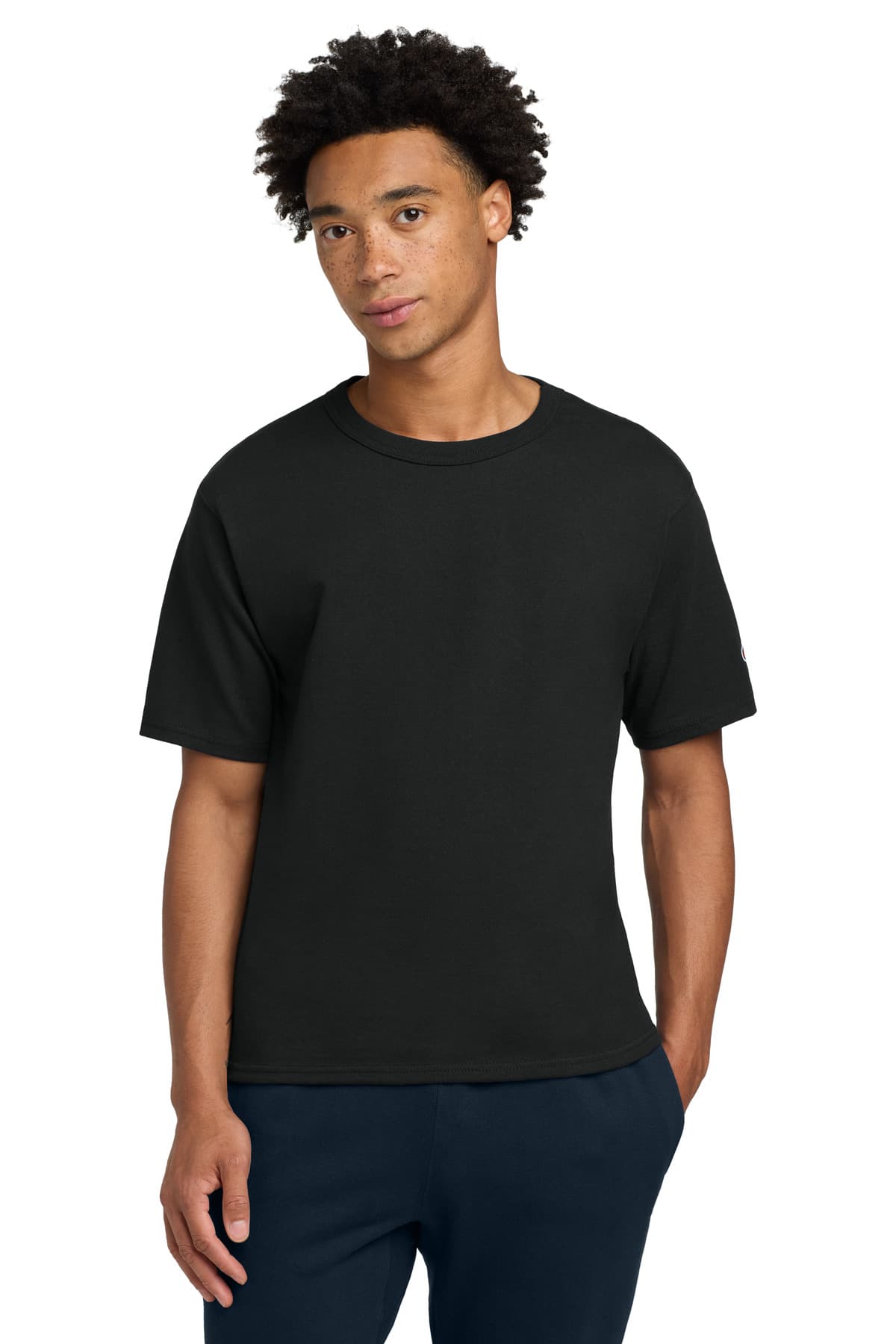 Champion Champion   Heritage 7-Oz. Jersey Tee T105 in Black