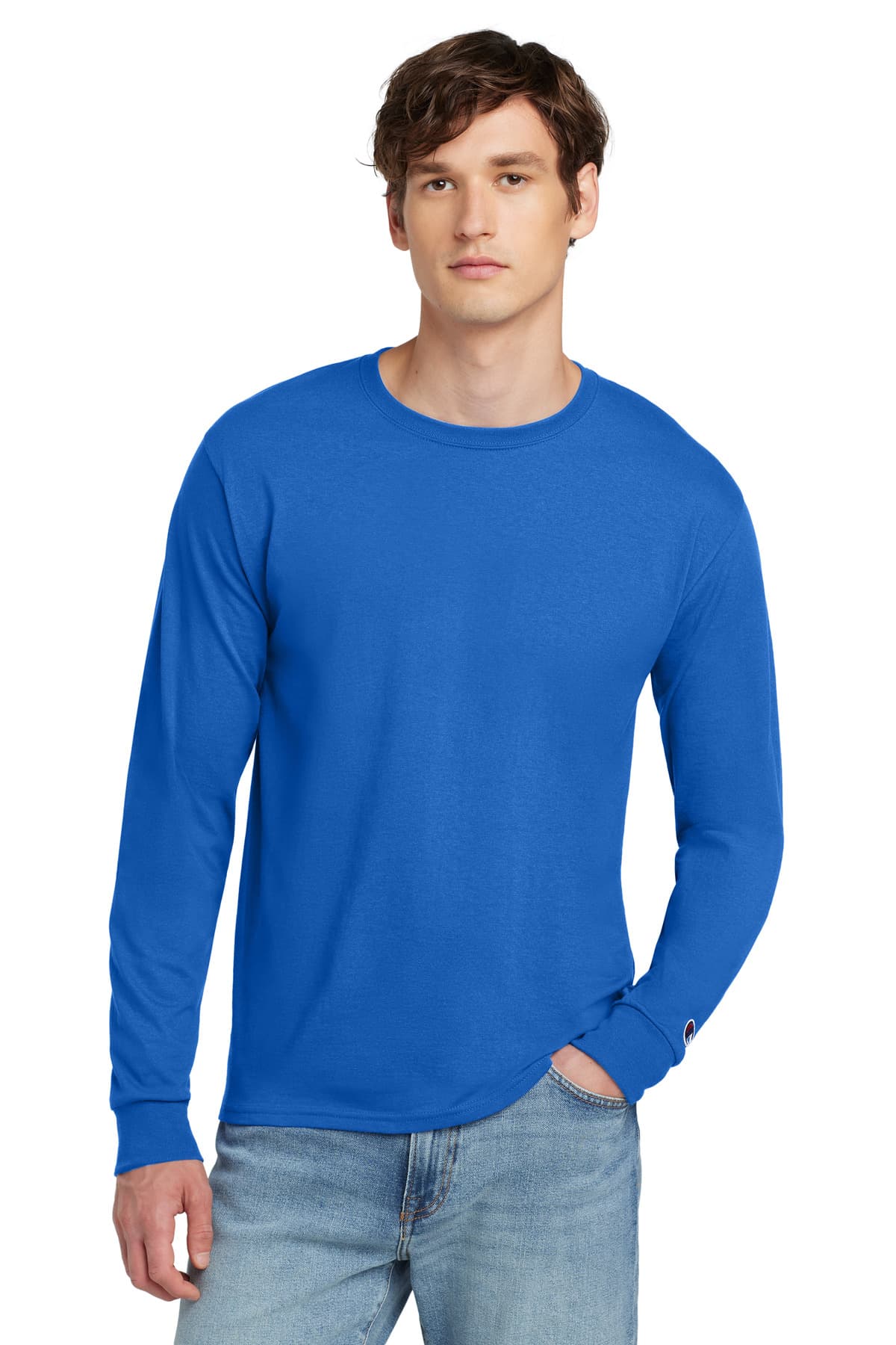 Champion Champion Jersey Long Sleeve Tee CC8C in Athletic Royal