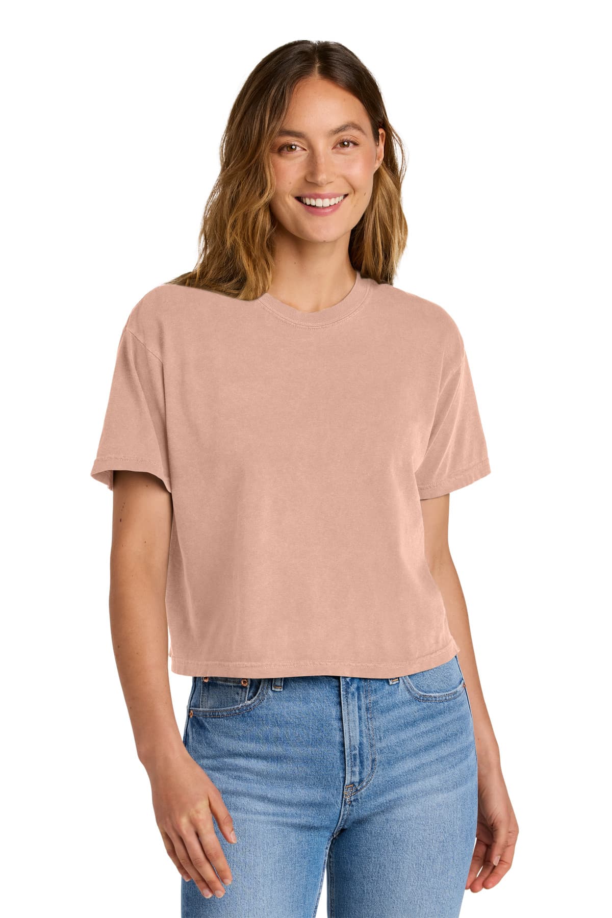 Comfort Colors Comfort Colors Women's Heavyweight Boxy Tee 3023CL in Peachy