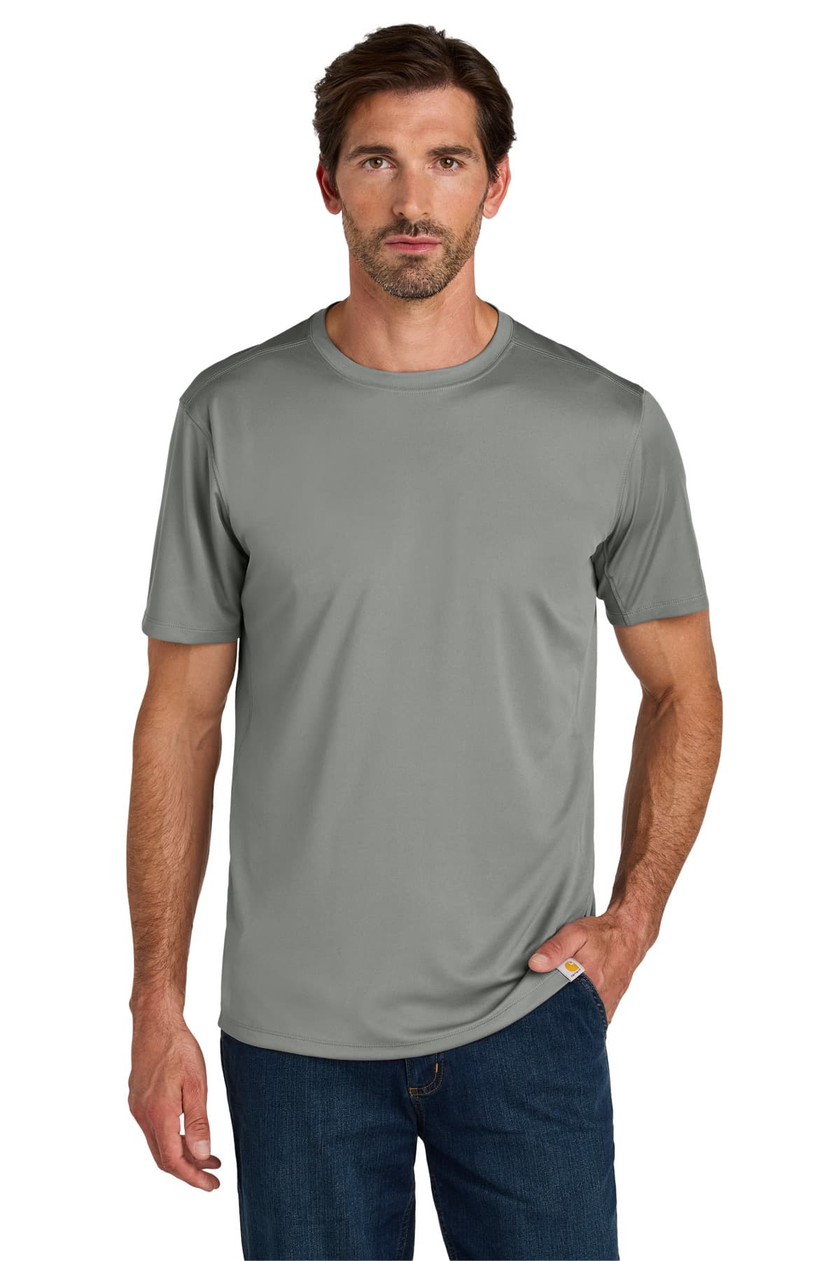Carhartt Carhartt Force Sun Defender Short Sleeve T-Shirt CT106868 in Asphalt Grey
