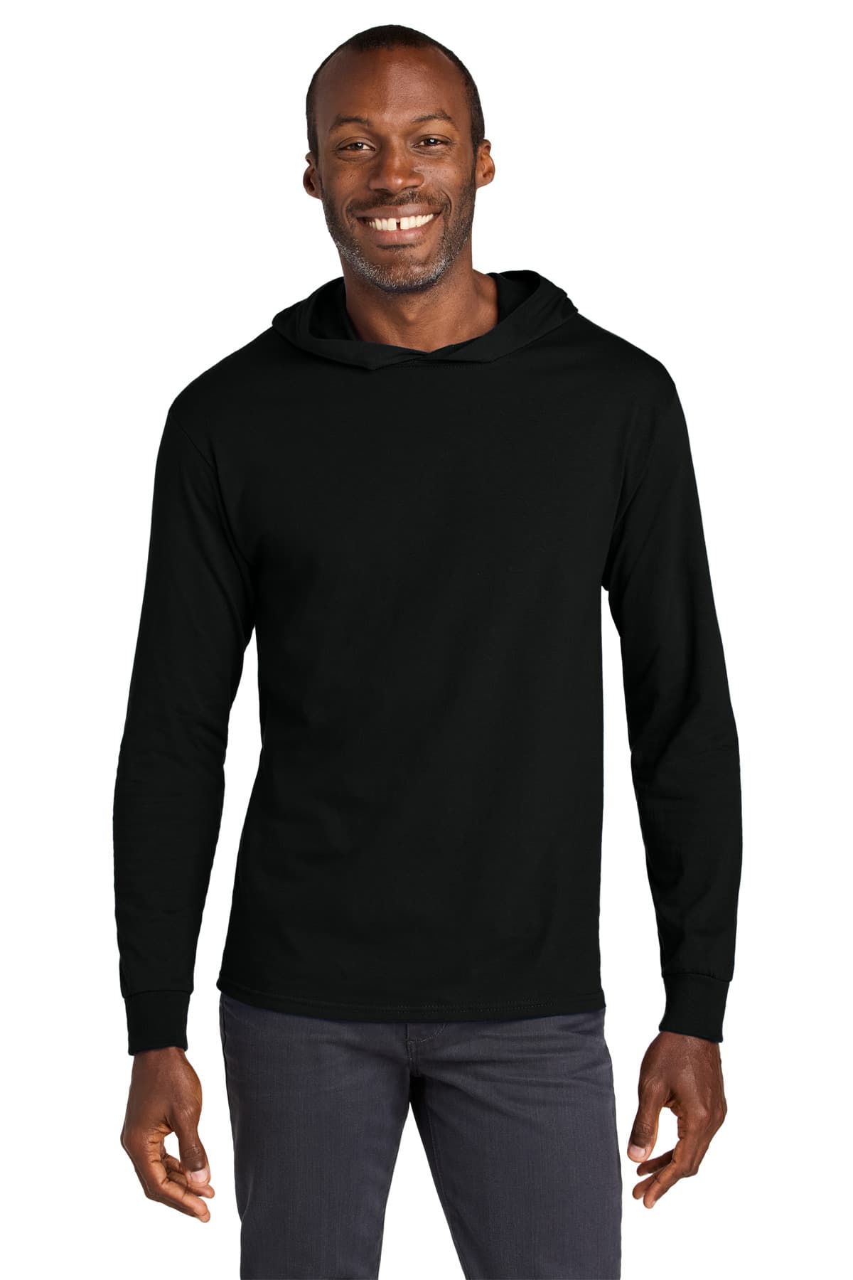 Jerzees Jerzees Classics Unisex Cotton Long Sleeve Hooded T-Shirt 363LH