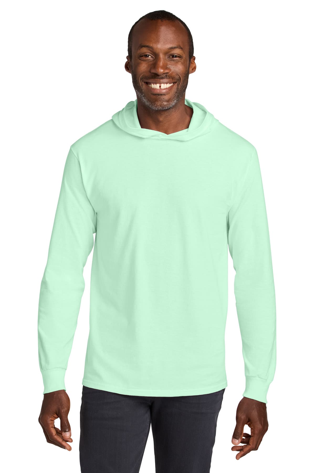 Jerzees Jerzees Classics Unisex Cotton Long Sleeve Hooded T-Shirt 363LH