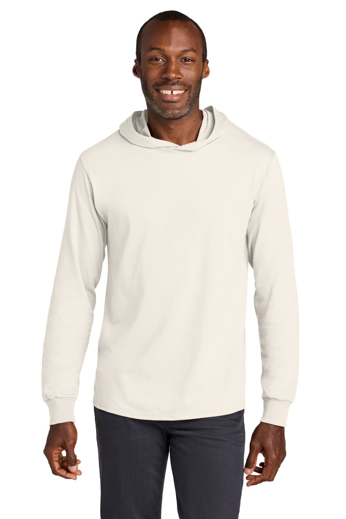 Jerzees Jerzees Classics Unisex Cotton Long Sleeve Hooded T-Shirt 363LH