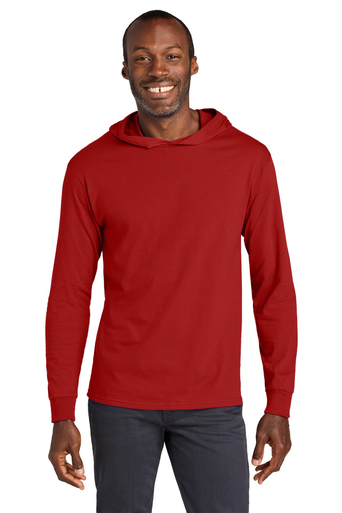 Jerzees Jerzees Classics Unisex Cotton Long Sleeve Hooded T-Shirt 363LH