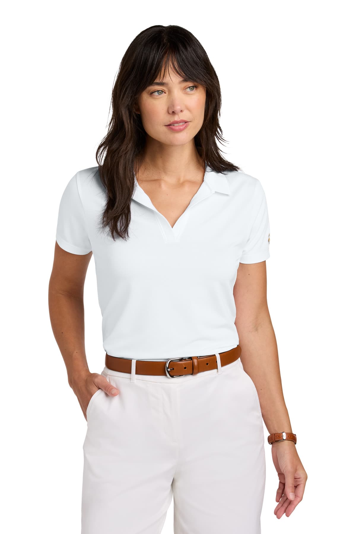 Brooks Brothers Brooks Brothers Women's Mesh Pique Performance Polo BB18221