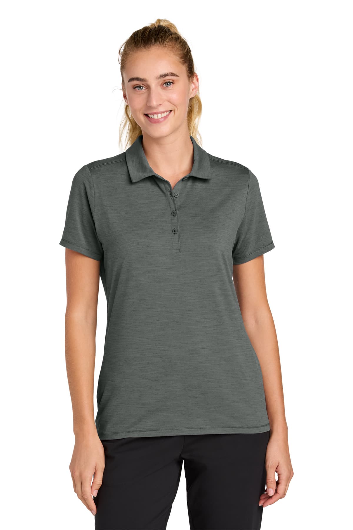 Sport-Tek Sport-Tek Women's Versa Polo LST490 in Shadow Grey