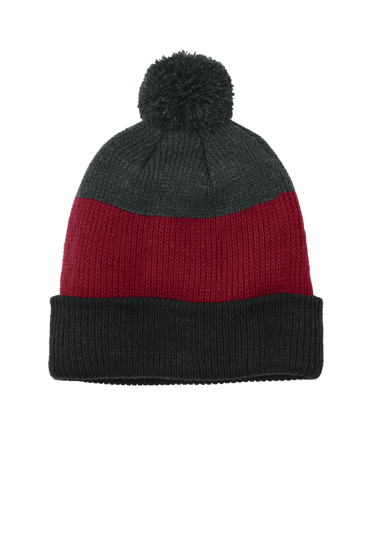 Port Authority Port Authority Cozy Striped Pom Beanie C979