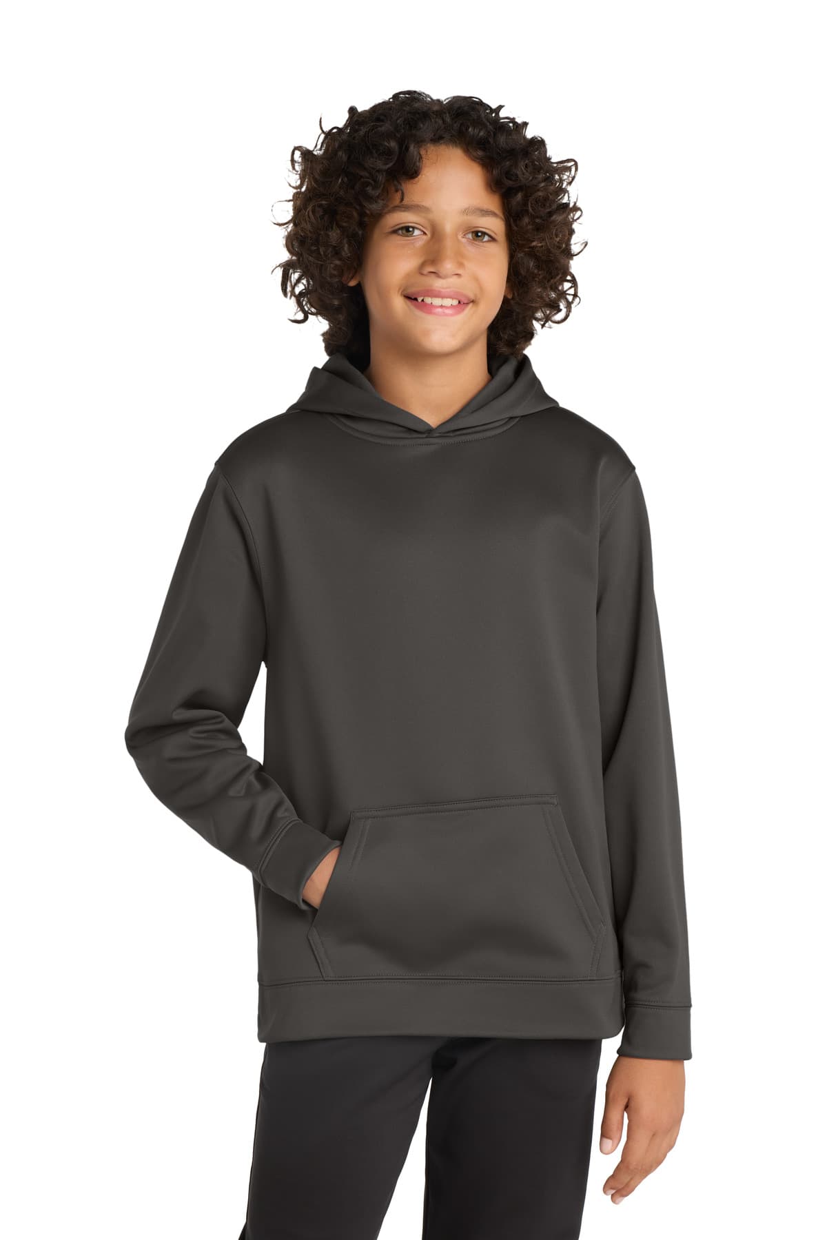 Sport-Tek Sport-Tek Youth Sport-Wick Fleece Hooded Pullover. YST244