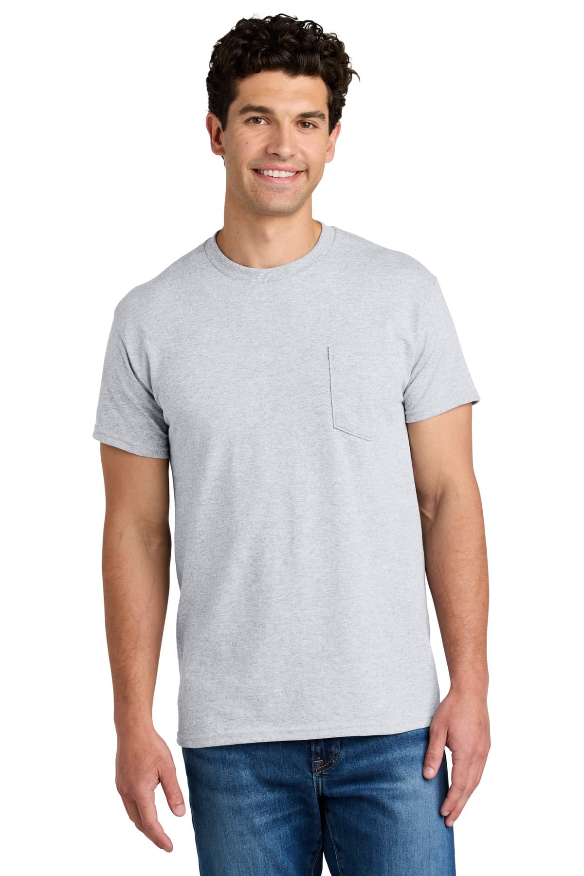 Gildan Gildan - DryBlend 50 Cotton/50 Poly Pocket T-Shirt. 8300 in Ash Grey