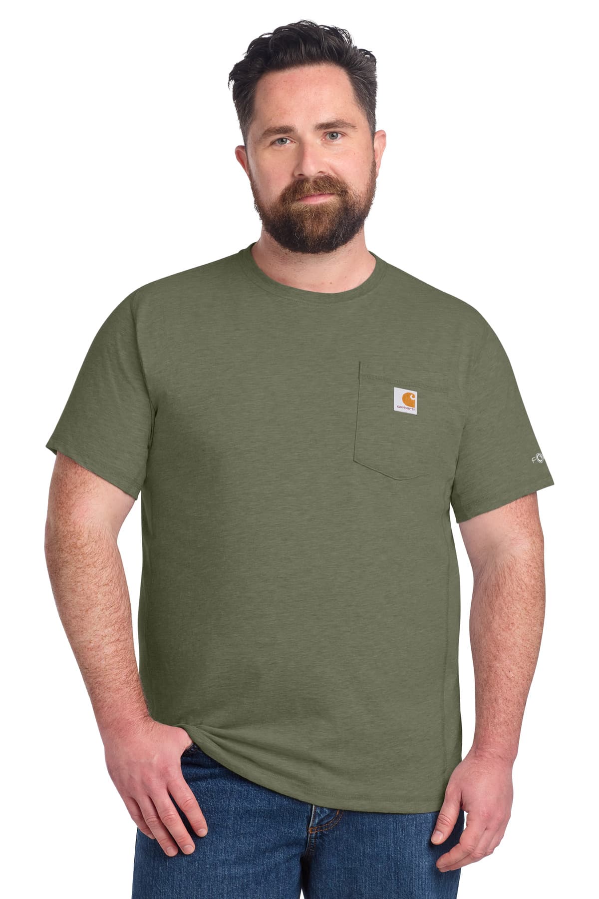 Carhartt Carhartt Force Short Sleeve Pocket T-Shirt CT106652 in Basil Heather