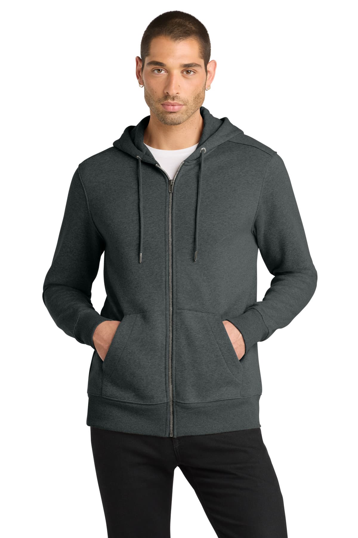 District District  Perfect Weight  Fleece Full-Zip Hoodie DT1103