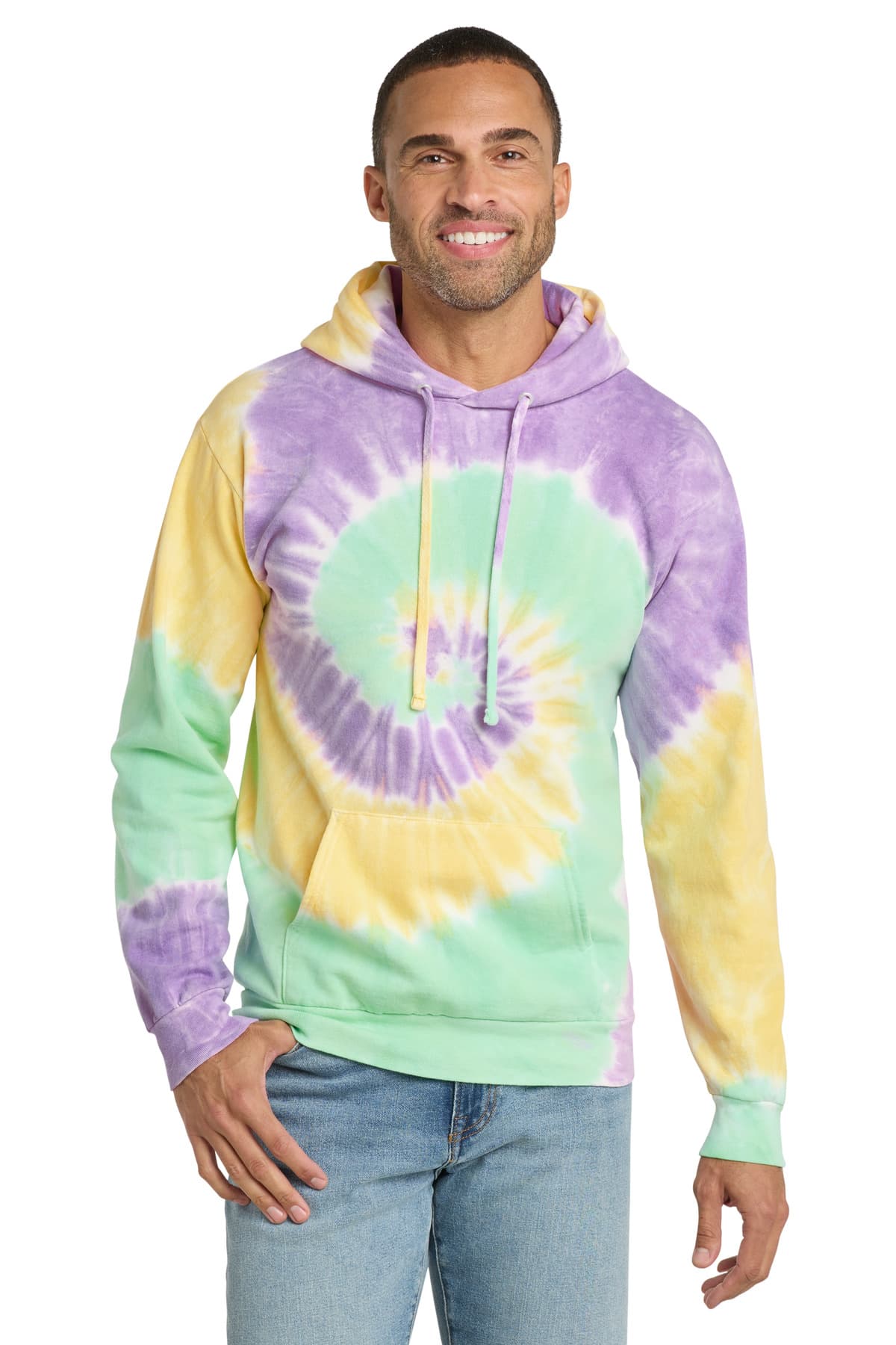 Port & Company Port & Co Tie-Dye Pullover Hooded Sweatshirt. PC146