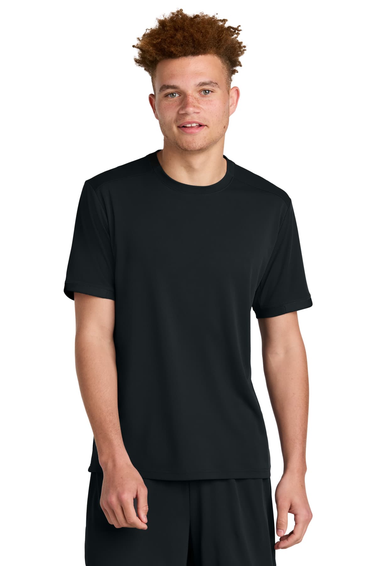 Sport-Tek Sport-Tek Club Short Sleeve Crew ST440 in Black/ Black