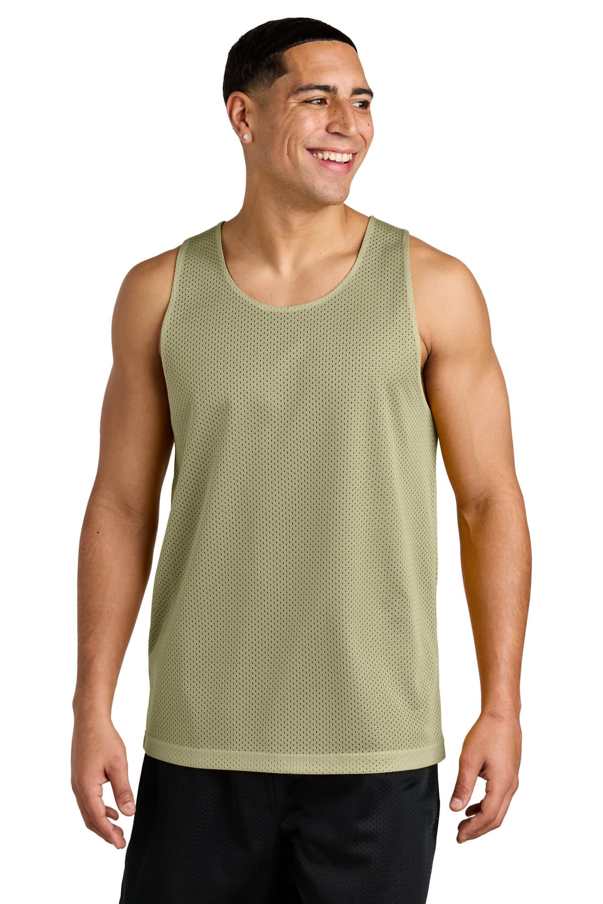 Sport-Tek Sport-Tek PosiCharge Reversible Mesh Tank ST5000 in Vegas Gold/ Black