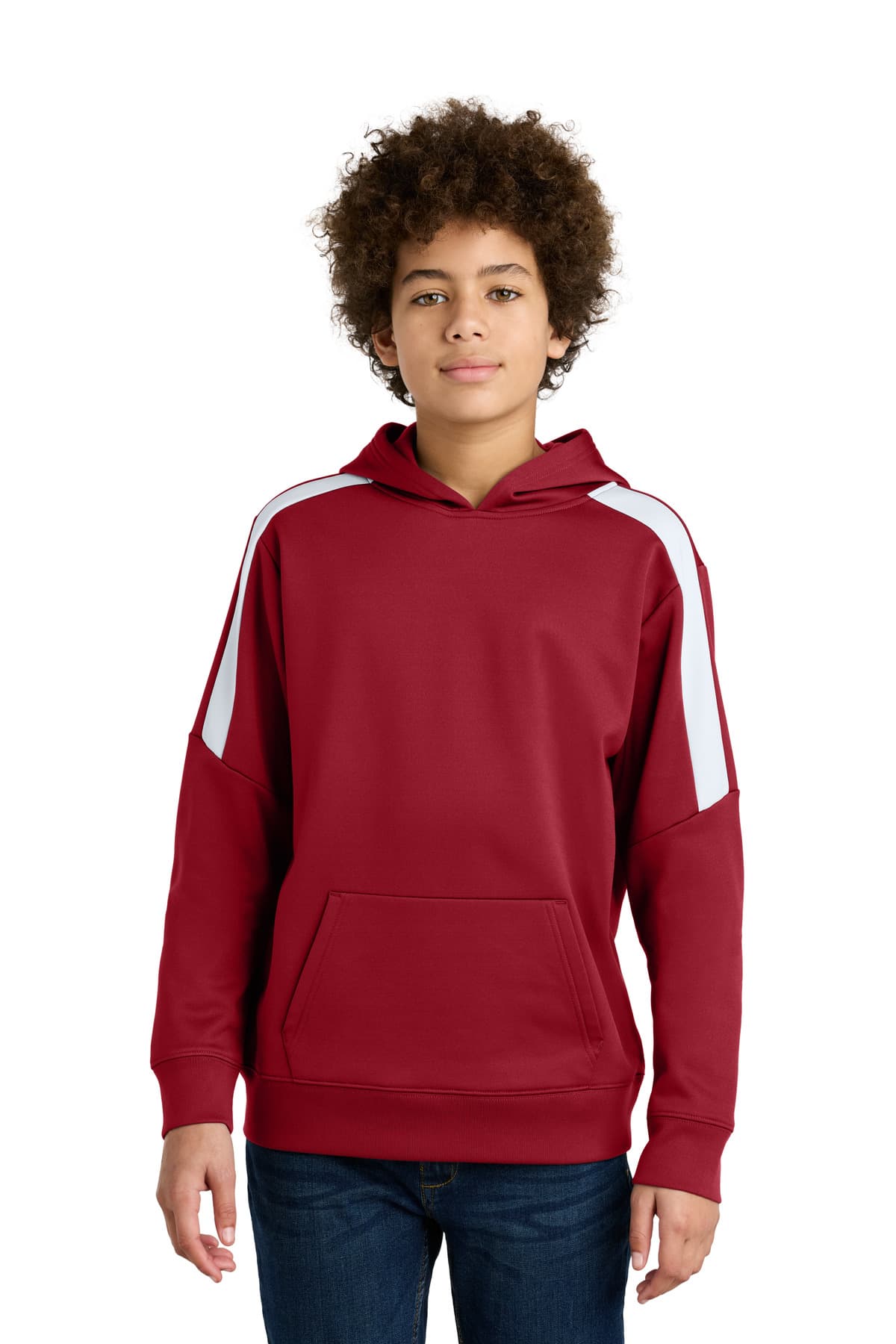 Sport-Tek Sport-Tek Youth Sport-Wick Fleece United Pullover Hoodie YST255