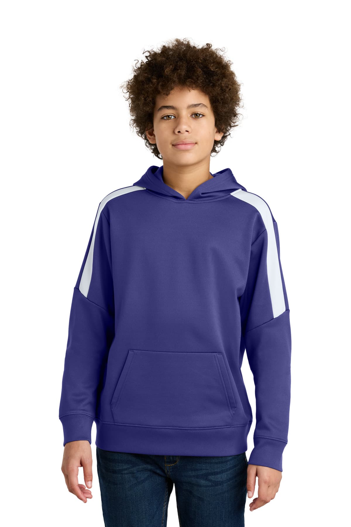 Sport-Tek Sport-Tek Youth Sport-Wick Fleece United Pullover Hoodie YST255