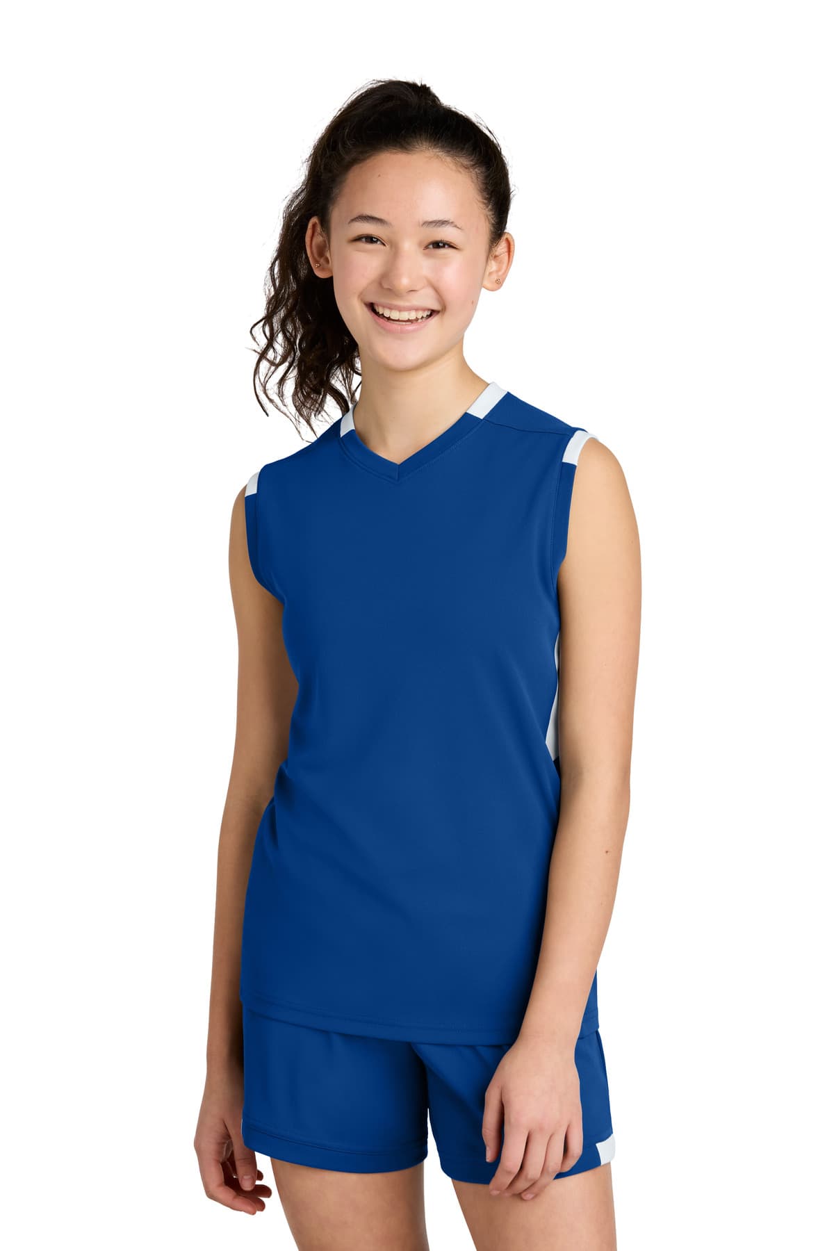 Sport-Tek Sport-Tek Youth Club Sleeveless V-Neck YST441