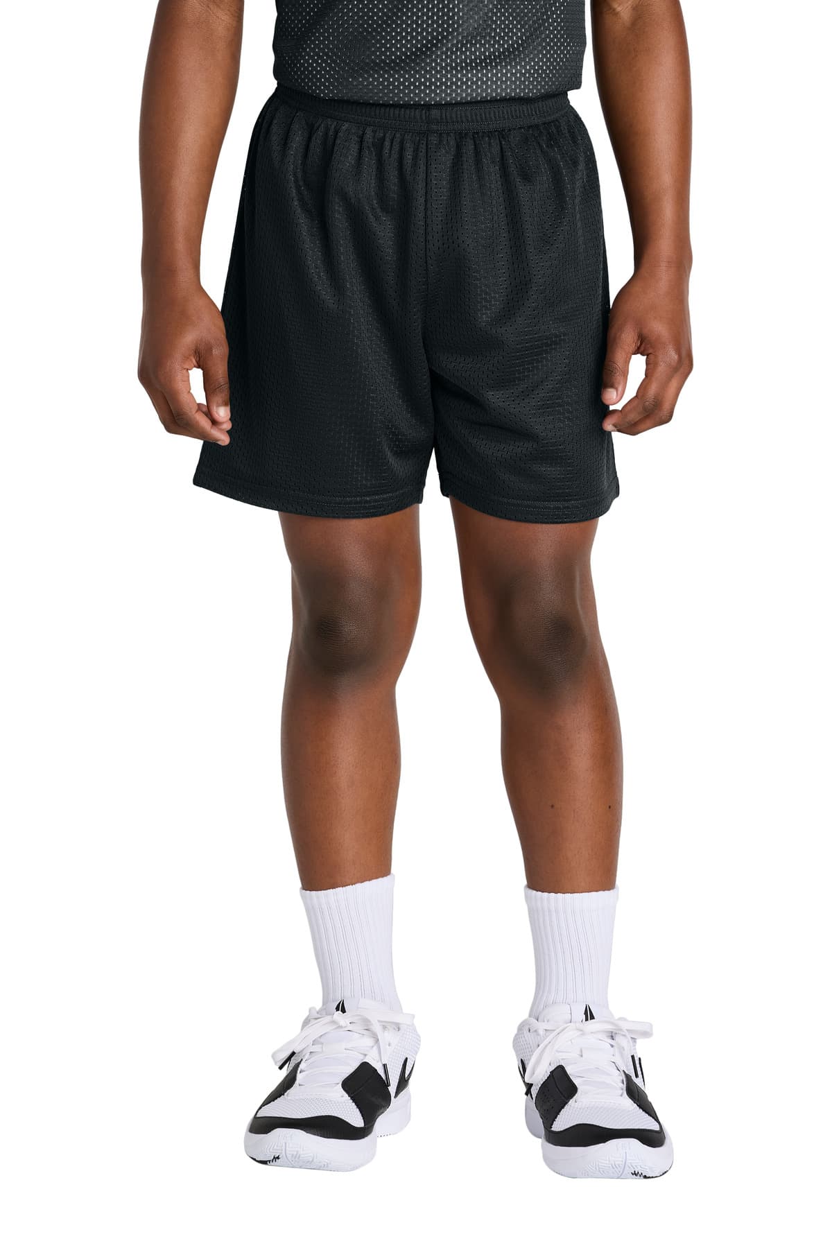 Sport-Tek Sport-Tek Youth PosiCharge Mesh 5  Short YST5100 in Black