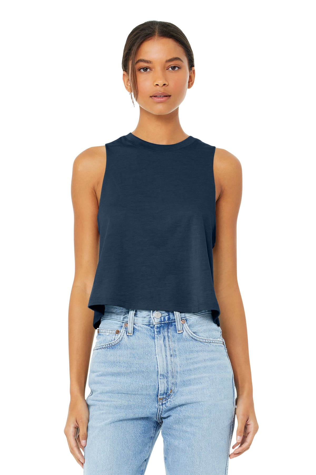 Bella + Canvas BELLA+CANVAS  Women's Racerback Cropped Tank. BC6682