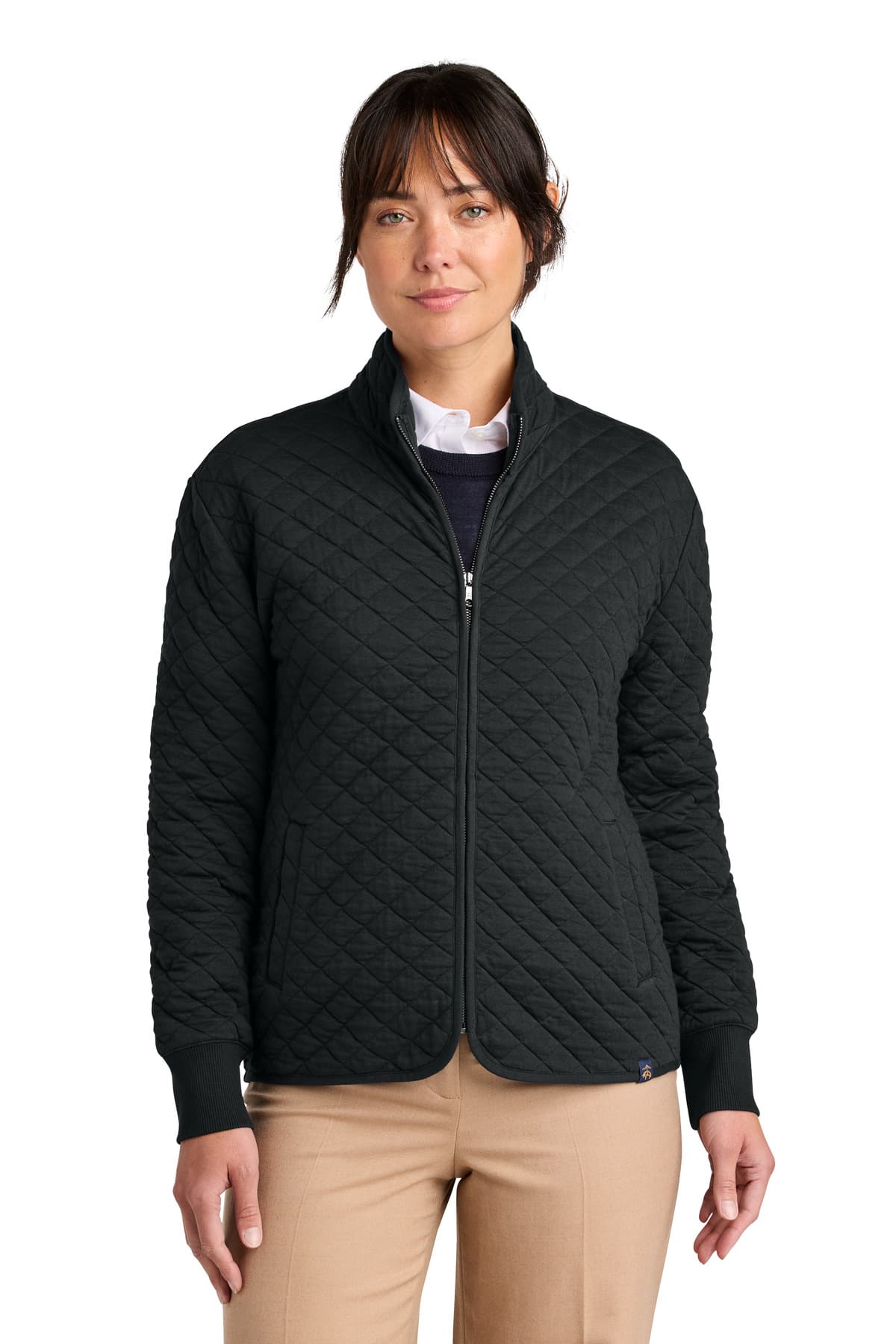 Brooks Brothers Brooks Brothers Women's Diamond Quilt Full-Zip BB18213