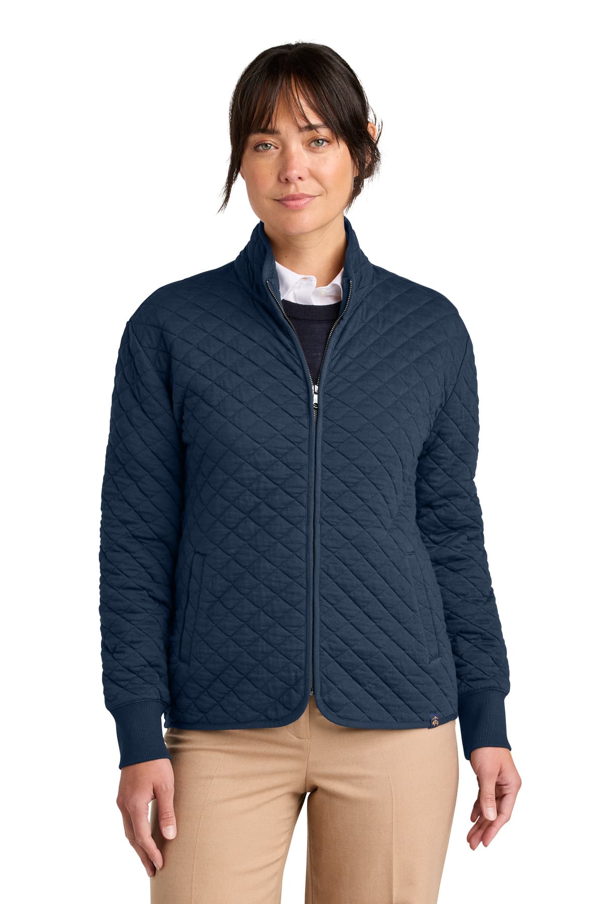 Brooks Brothers Brooks Brothers Women's Diamond Quilt Full-Zip BB18213