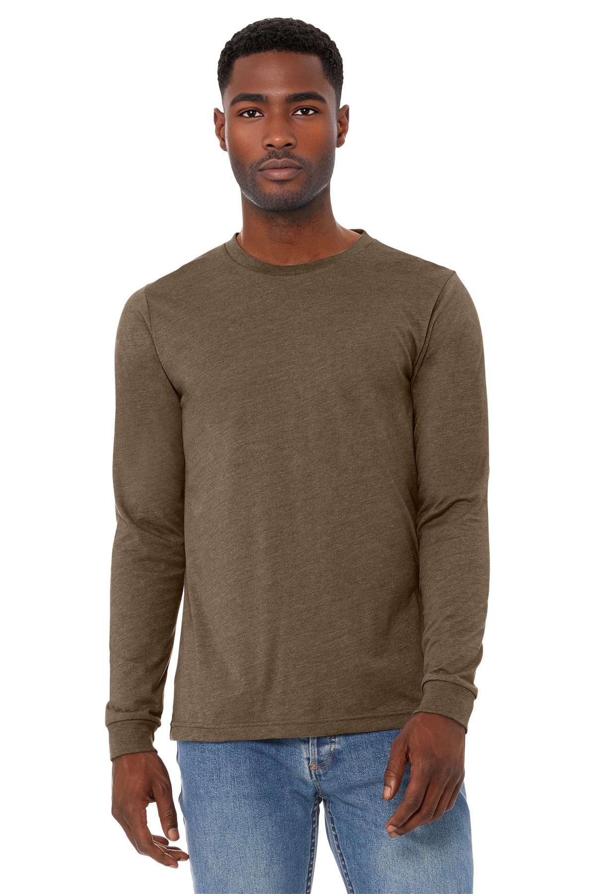 Bella + Canvas BELLA+CANVAS Unisex Heather CVC Long Sleeve Tee BC3501CVC