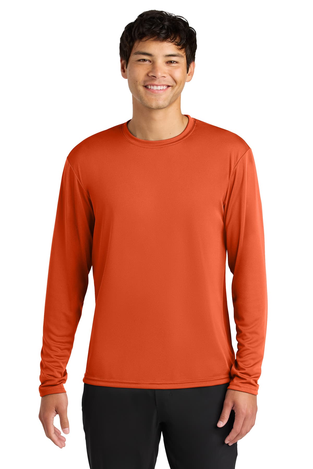 A4 A4 Cooling Performance Long Sleeve Tee A4N3165 in Athletic Orange