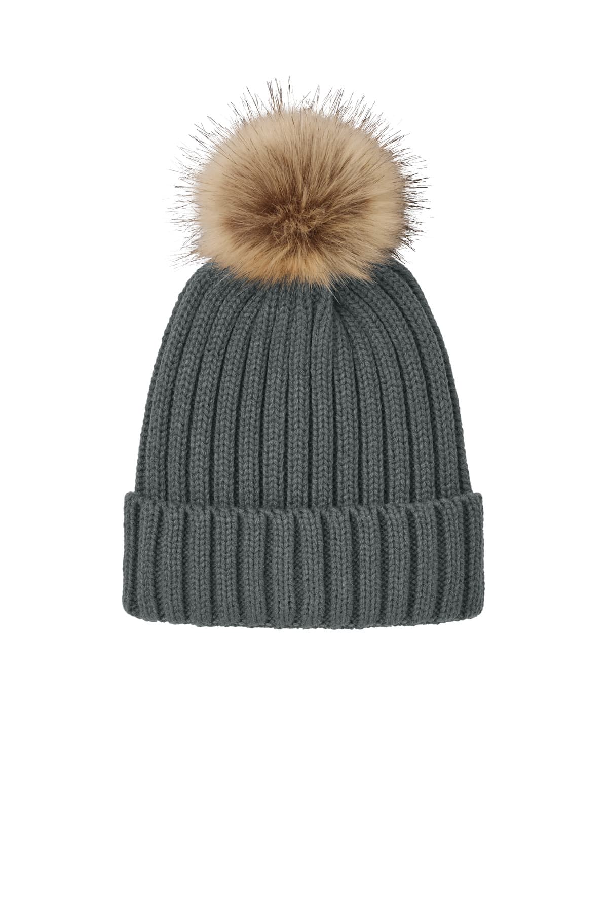 Port Authority Port Authority Faux Fur Pom Beanie C990