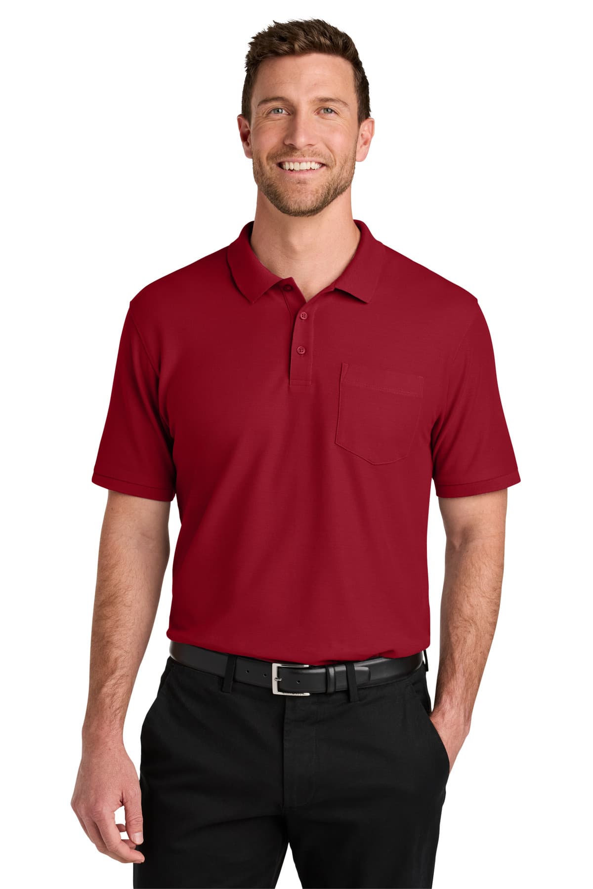 Port Authority Port Authority Wearever Signature Pique Pocket Polo K200P