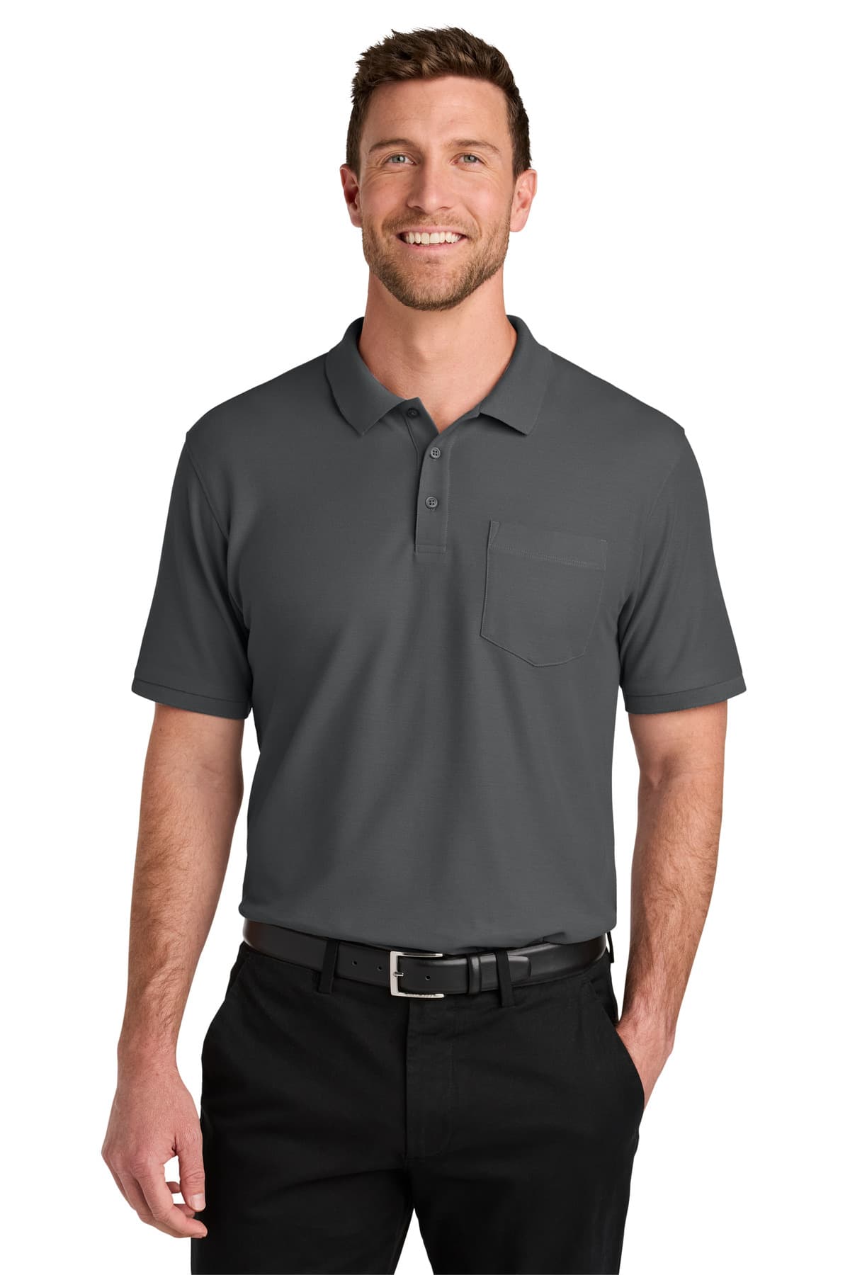 Port Authority Port Authority Wearever Signature Pique Pocket Polo K200P