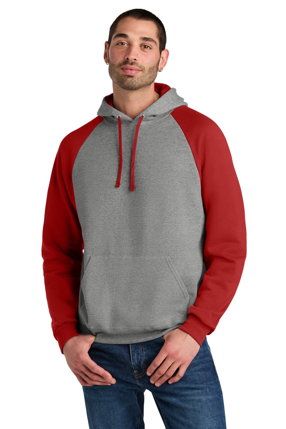 Jerzees Jerzees Unisex NuBlend Colorblock Raglan Hoodie Sweatshirt 96C