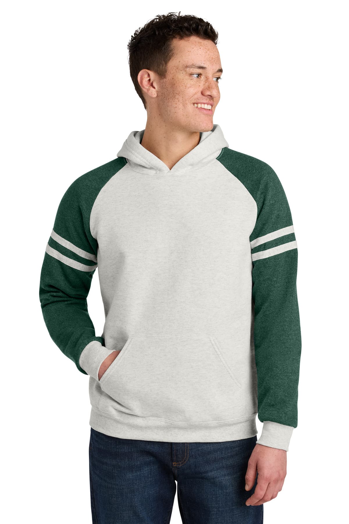 Jerzees Jerzees Unisex NuBlend Varsity Colorblock Hooded Sweatshirt 97C