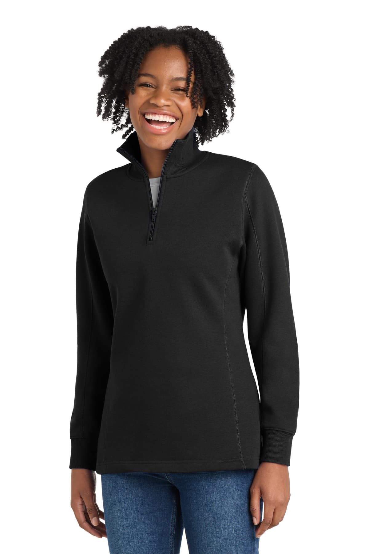 Sport-Tek Sport-Tek Women's 1/4-Zip Sweatshirt. LST253