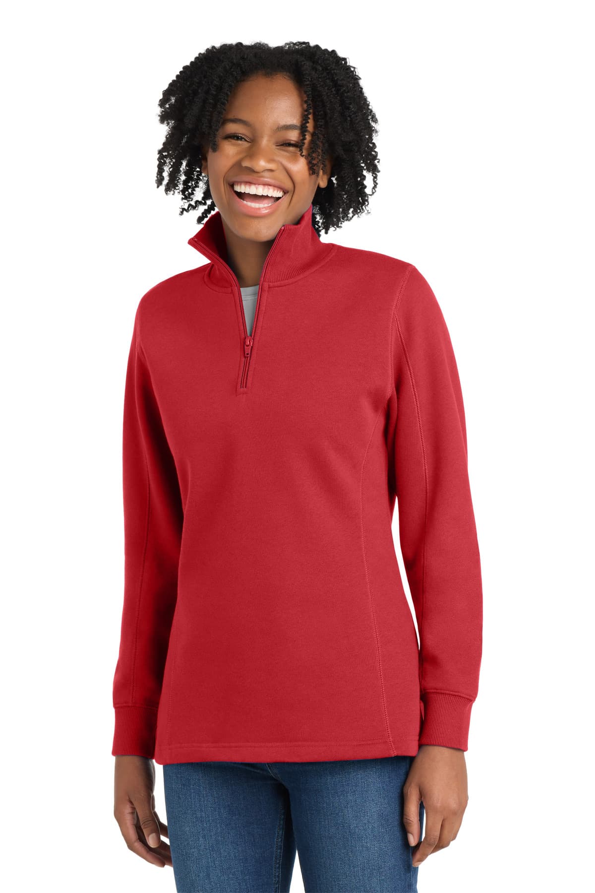 Sport-Tek Sport-Tek Women's 1/4-Zip Sweatshirt. LST253