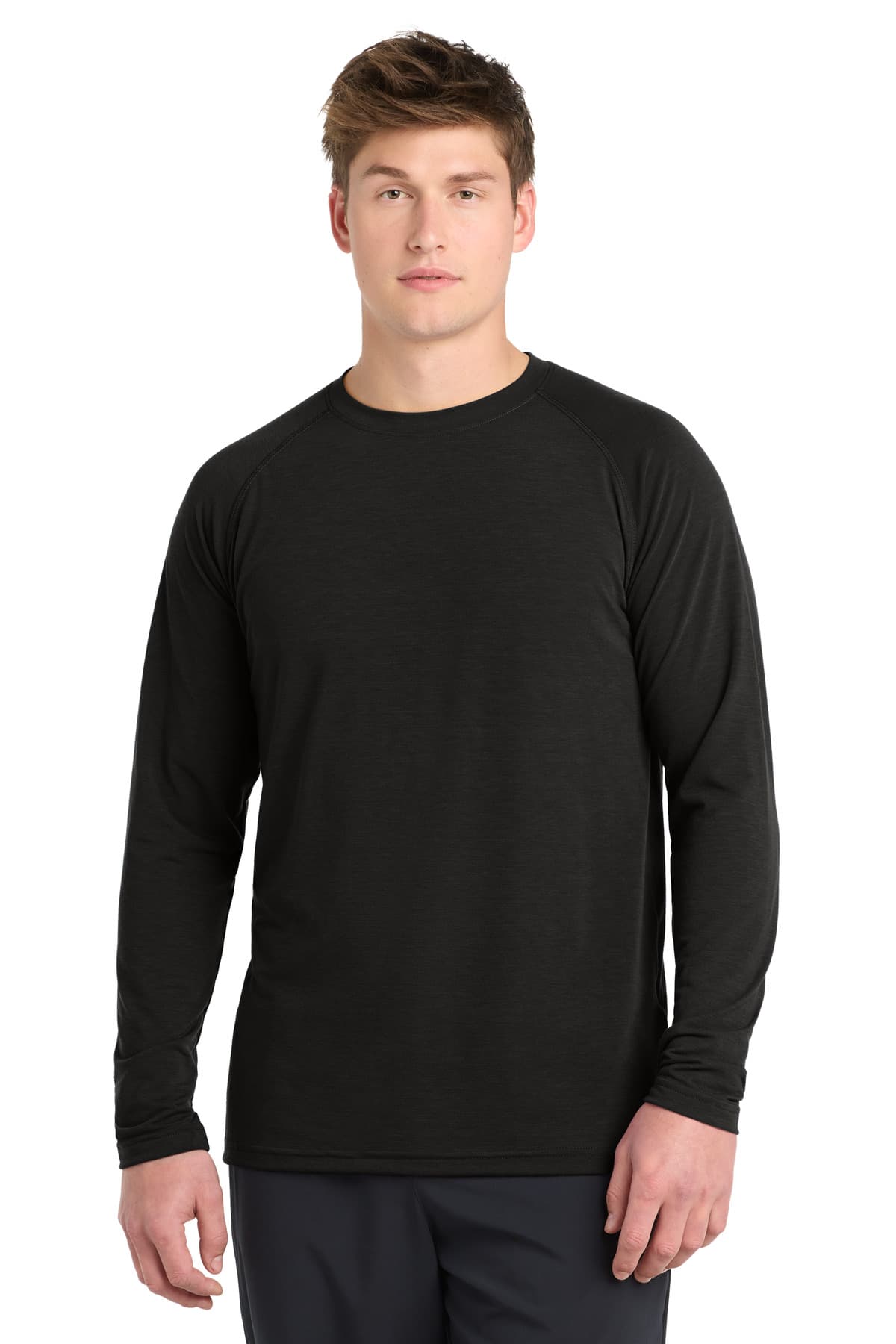 Sport-Tek Sport-Tek  Long Sleeve Ultimate Performance Crew. ST700LS in Black