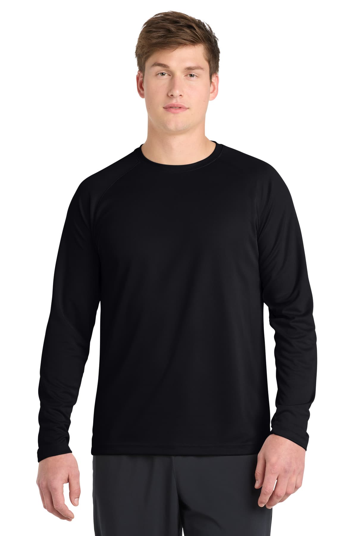 Sport-Tek Sport-Tek Dry Zone Long Sleeve Raglan T-Shirt. T473LS in Black