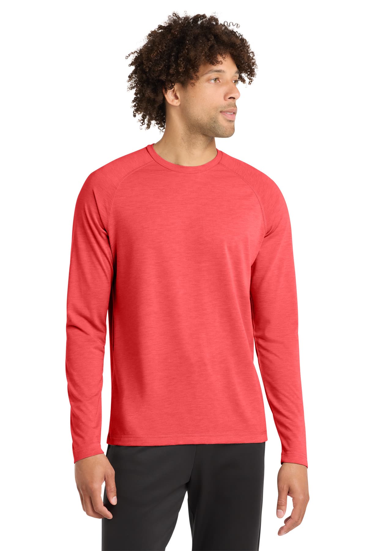 Sport-Tek Sport-Tek  PosiCharge  Long Sleeve Tri-Blend Wicking Raglan Tee ST400LS