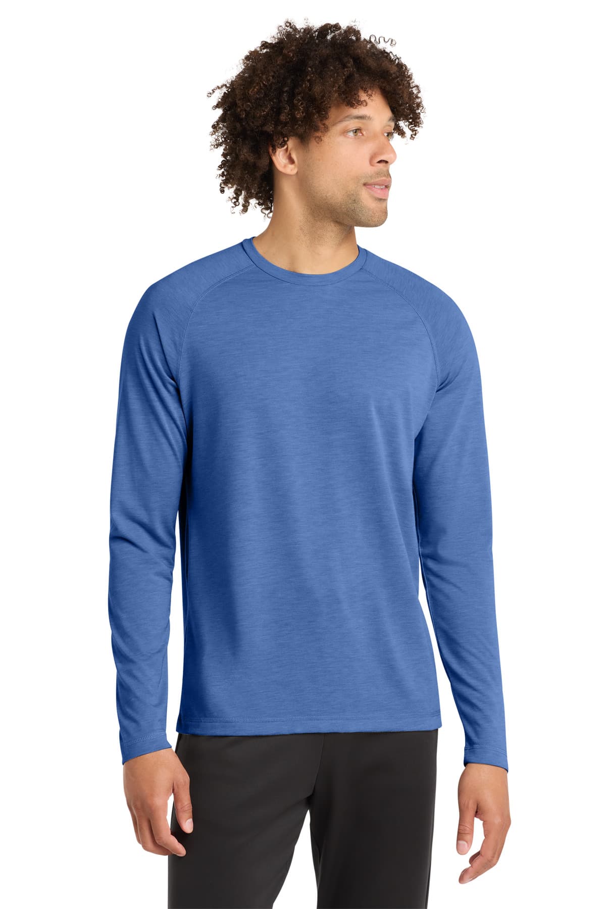 Sport-Tek Sport-Tek  PosiCharge  Long Sleeve Tri-Blend Wicking Raglan Tee ST400LS
