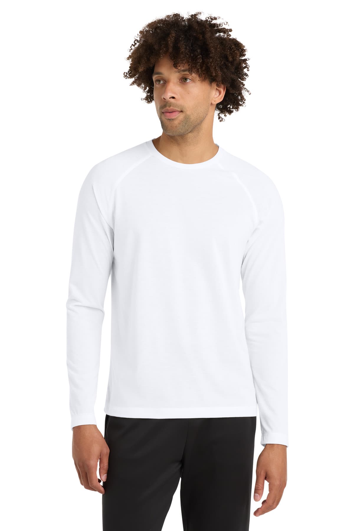 Sport-Tek Sport-Tek  PosiCharge  Long Sleeve Tri-Blend Wicking Raglan Tee ST400LS