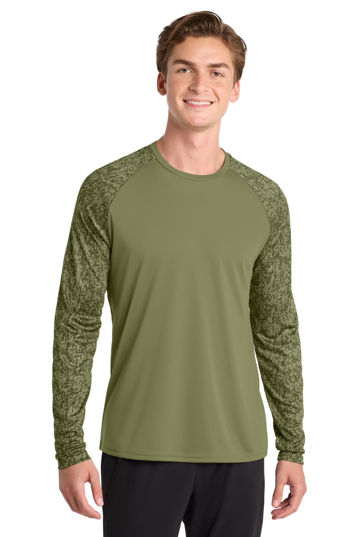 Sport-Tek Sport-Tek  Long Sleeve Digi Camo Tee. ST460LS