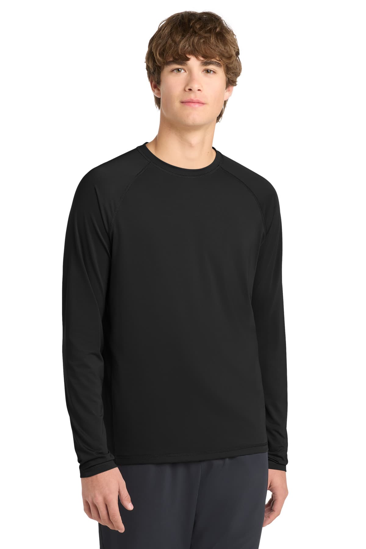 Sport-Tek Sport-Tek  Long Sleeve Rashguard Tee. ST470LS in Black