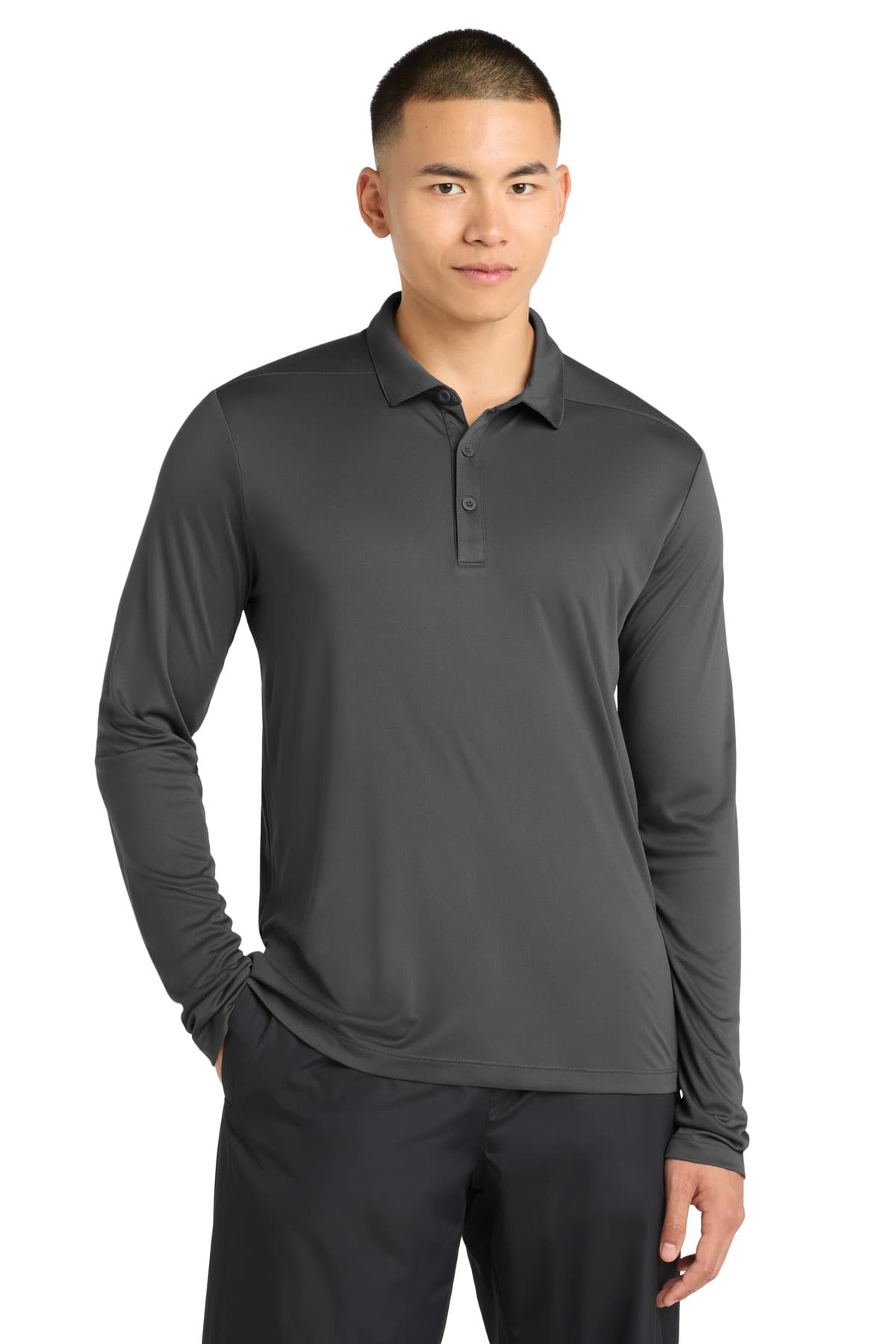 Sport-Tek Sport-Tek   Posi-UV  Pro Long Sleeve Polo. ST520LS
