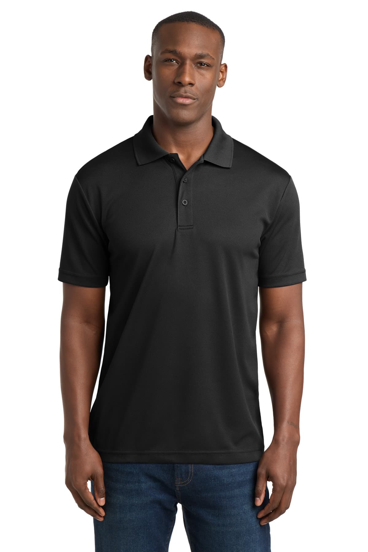 Sport-Tek Sport-Tek PosiCharge RacerMesh Polo. ST640 in Black