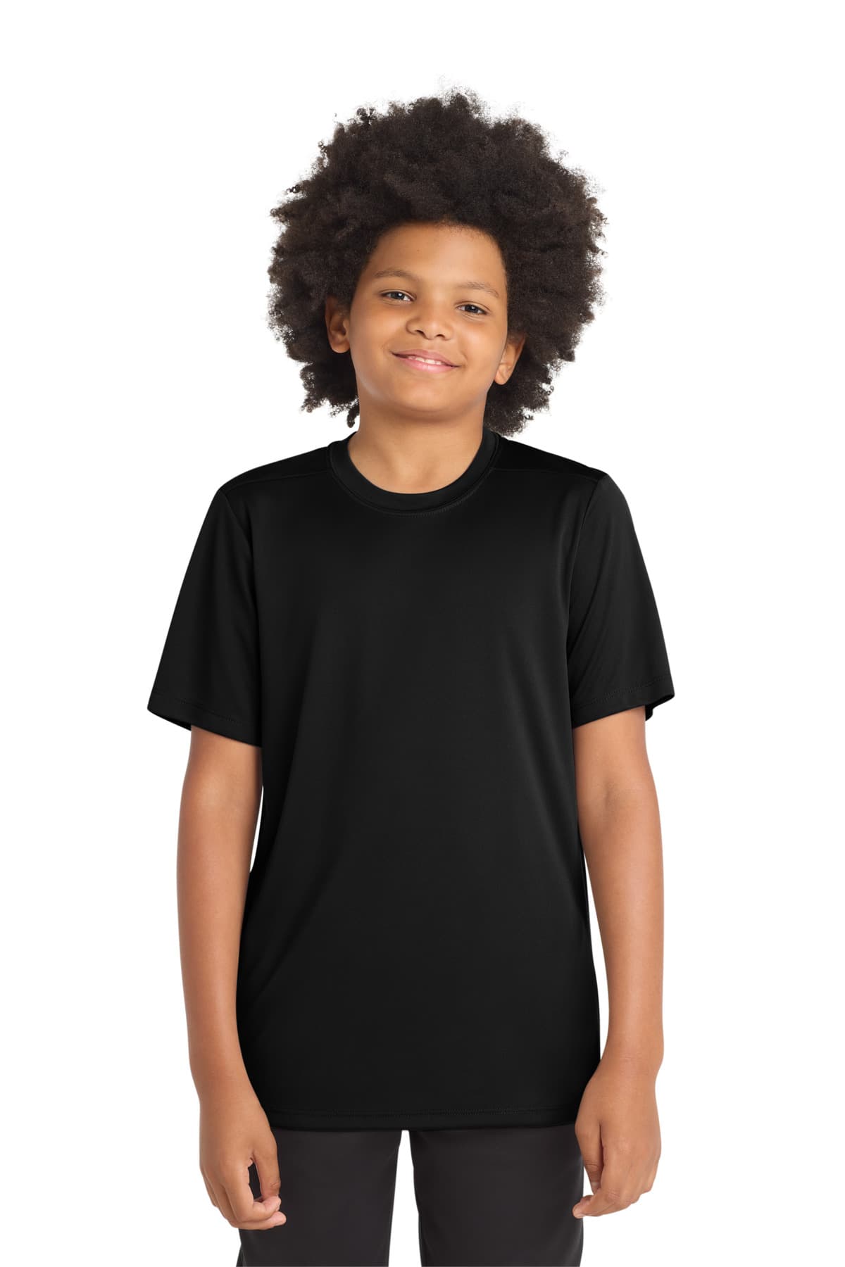 Sport-Tek Sport-Tek  Youth Posi-UV Pro Tee. YST420 in Black